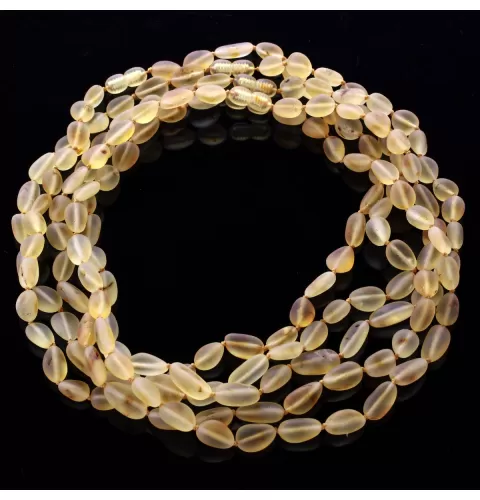 5 Big Lemon Raw BEANS Baltic amber adult necklaces 45cm