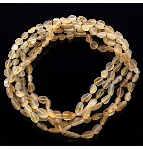5 Big Lemon Raw BEANS Baltic amber adult necklaces 45cm