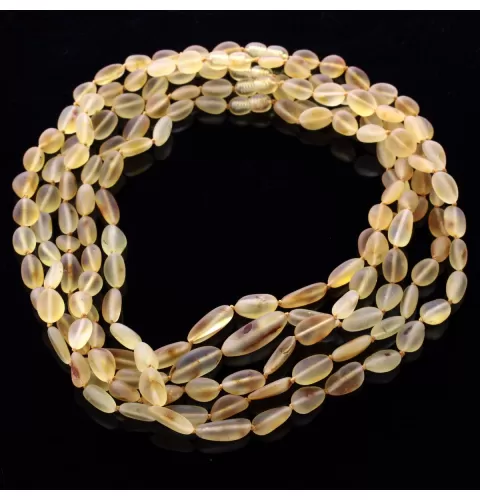 5 Big Lemon Raw BEANS Baltic amber adult necklaces 45cm