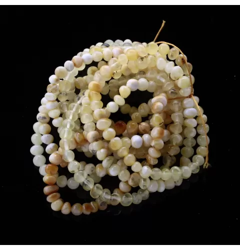 10 Milk BAROQUE Baltic amber adult stretch bracelets 19cm