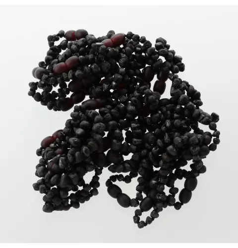 30 Raw Cherry BAROQUE Baltic amber teething bracelets 14cm