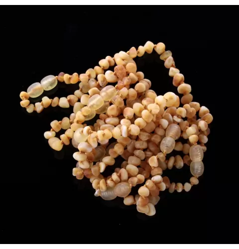 10 Raw Butter BAROQUE Baltic amber teething bracelets 14cm