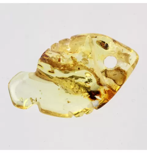 Baltic Amber figurine FISH Pendant Charm