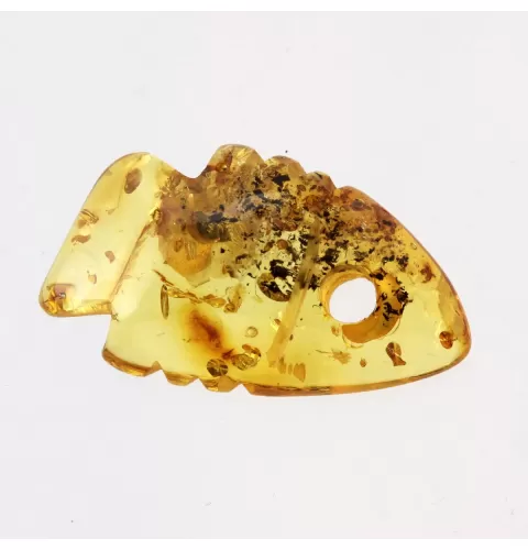 Baltic Amber figurine FISH Pendant Charm