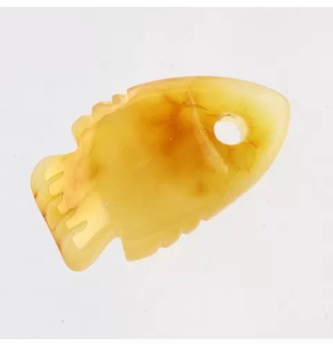 Baltic Amber figurine FISH Pendant Charm