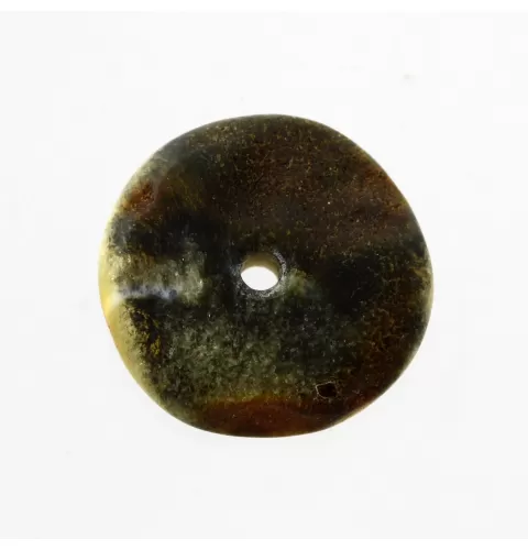 Donut shape Baltic amber pendant medallion