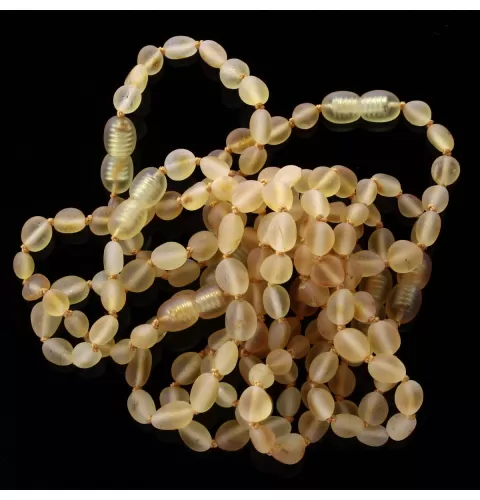 10 Raw Honey BEANS Baltic amber teething bracelets 14cm