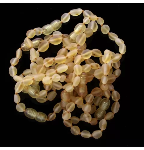 10 Raw Honey BEANS Baltic amber teething bracelets 14cm