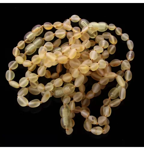 10 Raw Honey BEANS Baltic amber teething bracelets 14cm