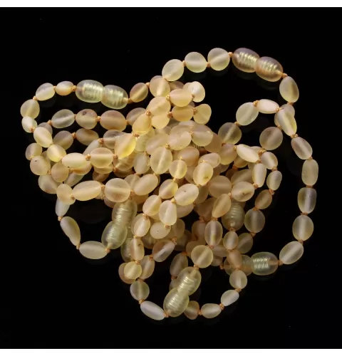 10 Raw Honey BEANS Baltic amber teething bracelets 14cm