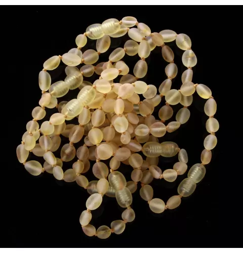 10 Raw Honey BEANS Baltic amber teething bracelets 14cm