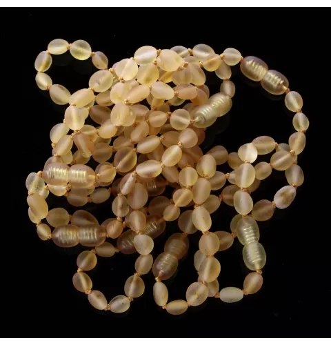 10 Raw Honey BEANS Baltic amber teething bracelets 14cm