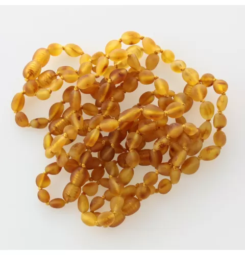 10 Raw Honey BEANS Baltic amber teething bracelets 14cm