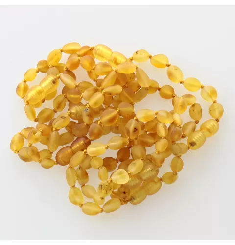 10 Raw Honey BEANS Baltic amber teething bracelets 14cm