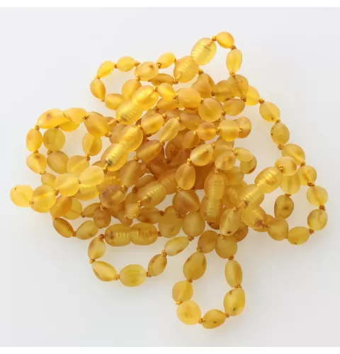 10 Raw Honey BEANS Baltic amber teething bracelets 14cm