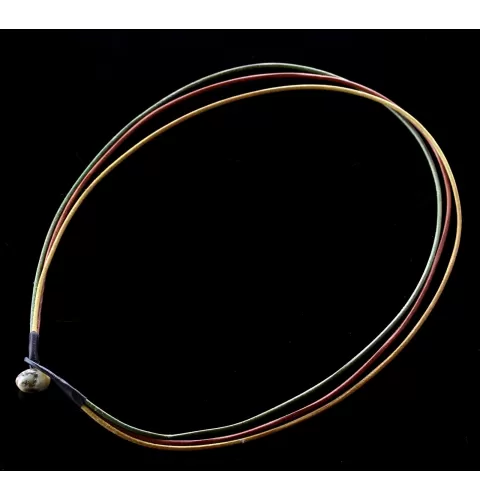 Triple Natural Leather Cord w Baltic amber closure