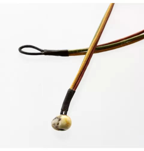 Triple Natural Leather Cord w Baltic amber closure