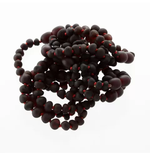 10 Raw Cherry BAROQUE Baltic amber teething bracelets 12cm