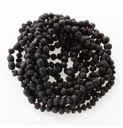 10 Raw Cherry Baltic Amber Bracelets Anklets 25cm