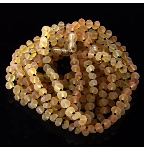 10 Raw Honey Baltic Amber Anklets 25cm