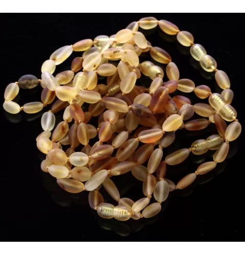 10 Raw Mix BEANS Baltic amber adult bracelets 18cm