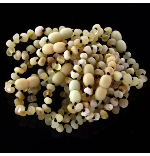 10 Raw Butter BAROQUE Baltic amber teething bracelets 14cm