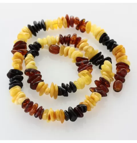 Multi CHIPS Baltic amber necklace 47cm