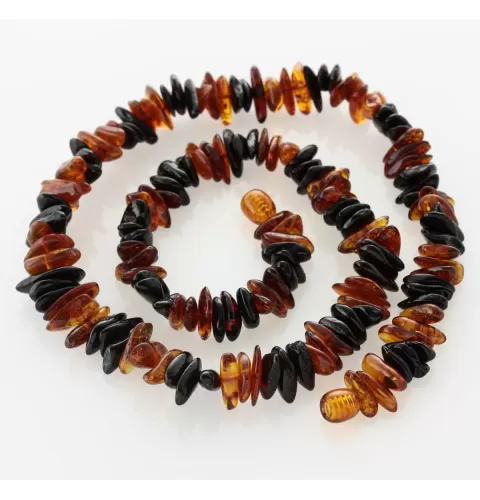 Multi CHIPS Baltic amber necklace 47cm