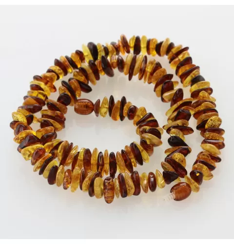 Multi CHIPS Baltic amber necklace 47cm