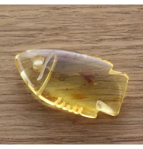Baltic Amber figurine FISH Pendant Charm