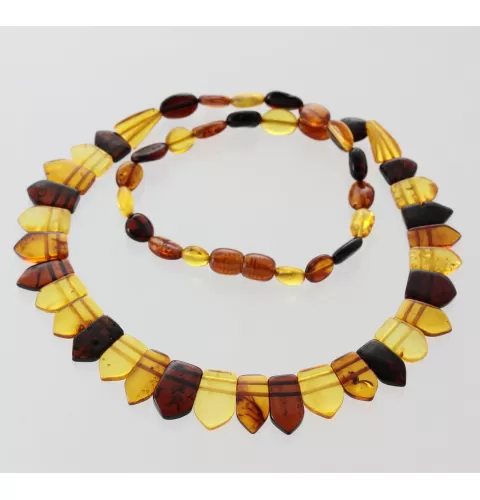 Multi Pieces Baltic Amber Women Necklace Collar 47cm
