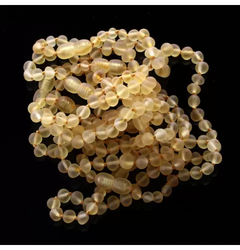 10 Raw Lemon BAROQUE Baltic amber teething bracelets 16cm