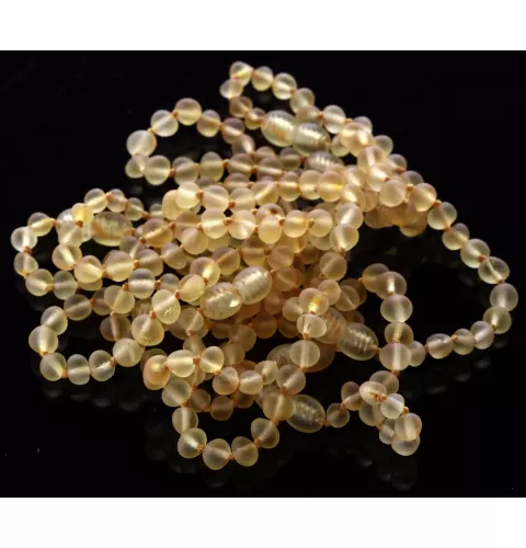 10 Raw Lemon BAROQUE Baltic amber teething bracelets 14cm