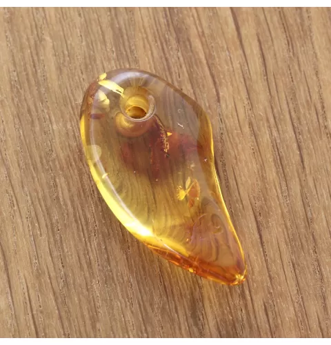 Natural Baltic Amber Hole Pendant