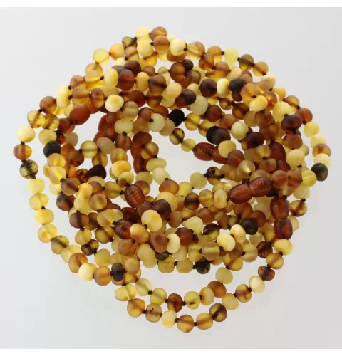 10 Raw Mix Baltic Amber Anklets Bracelets 25cm