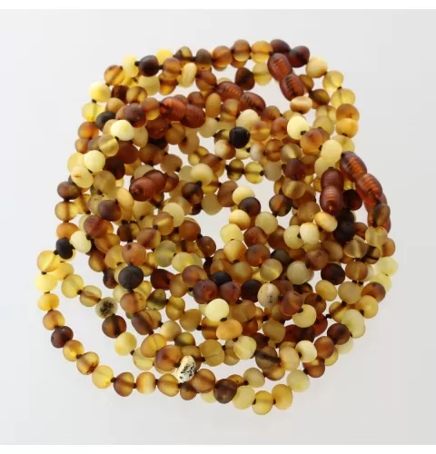 10 Raw Mix Baltic Amber Anklets Bracelets 25cm