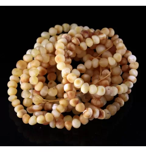 10 Raw Butter BAROQUE Baltic amber adult stretch bracelets 18cm