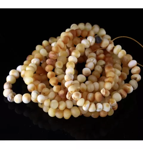 10 Raw Butter BAROQUE Baltic amber adult stretch bracelets 18cm