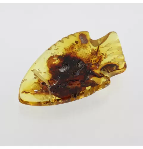 Baltic Amber figurine FISH Pendant Charm