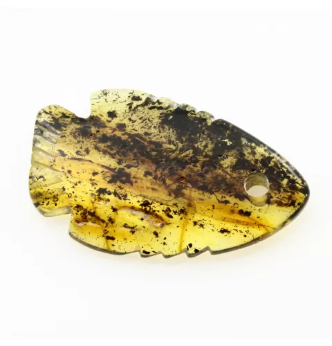 Baltic Amber figurine FISH Pendant Charm