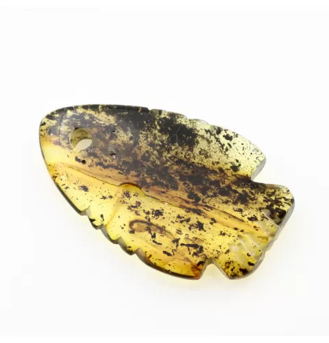 Baltic Amber figurine FISH Pendant Charm