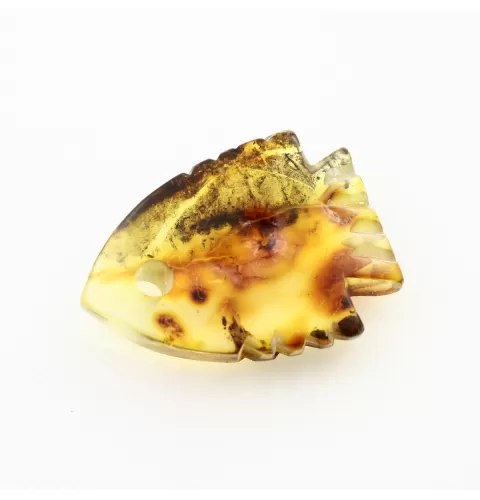 Baltic Amber figurine FISH Pendant Charm