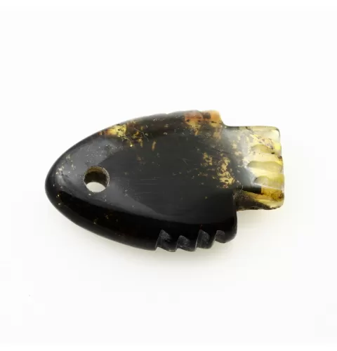 Baltic Amber figurine FISH Pendant Charm