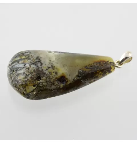 Unique Color DROP Baltic Amber Pendant