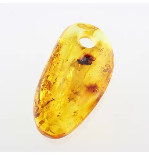 Natural Baltic Amber Hole Pendant