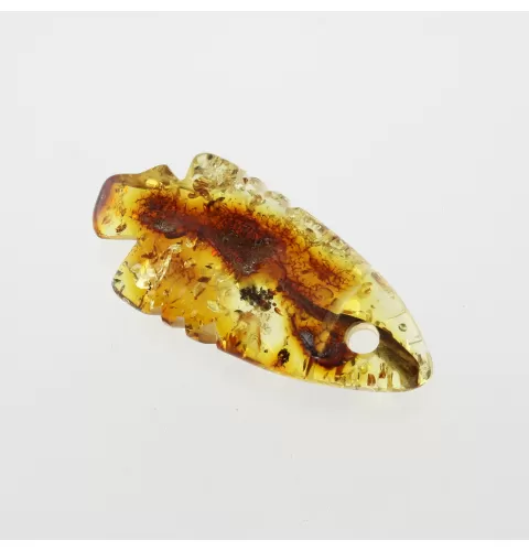 Baltic Amber figurine FISH Pendant Charm