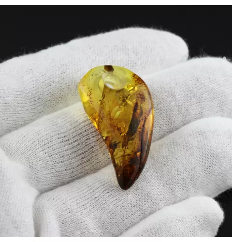 Natural Baltic Amber Hole Pendant