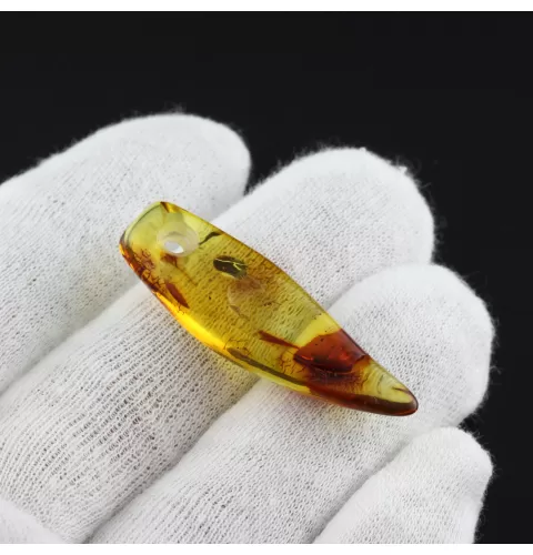 Natural Baltic Amber Hole Pendant