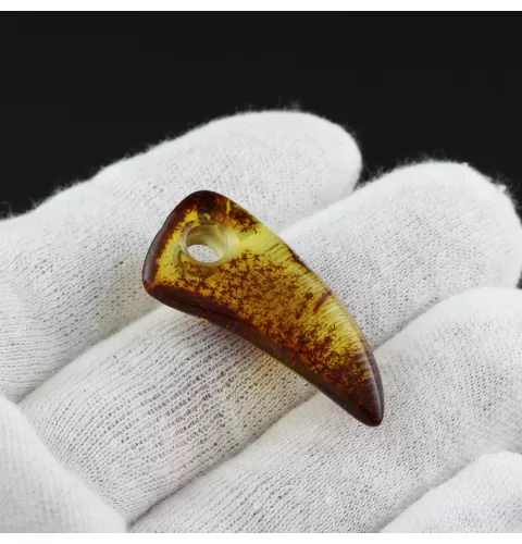 Natural Baltic Amber Hole Pendant