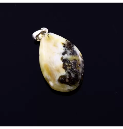 Unique Color DROP Baltic Amber Pendant